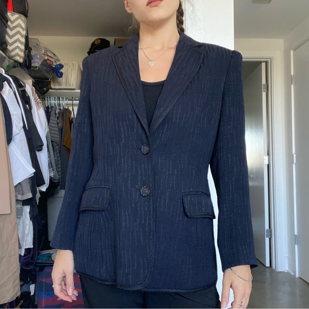 DONATED - Vintage textured Korean blazer